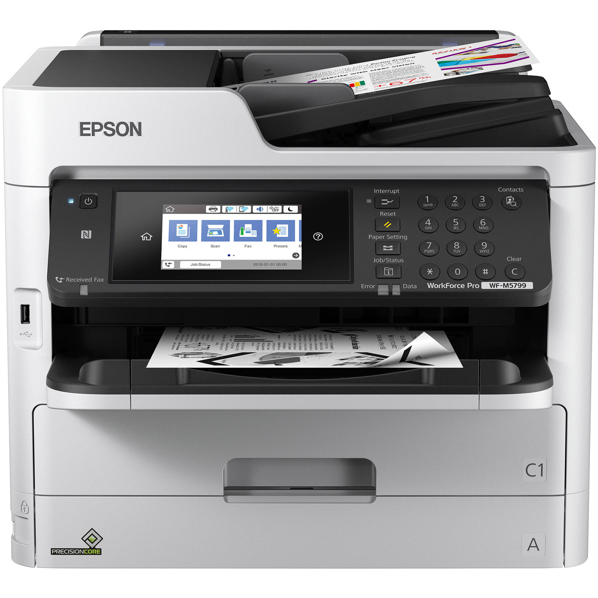 Epson WorkForce Pro WF-M5799 Monochrome MFP Supertank Printer