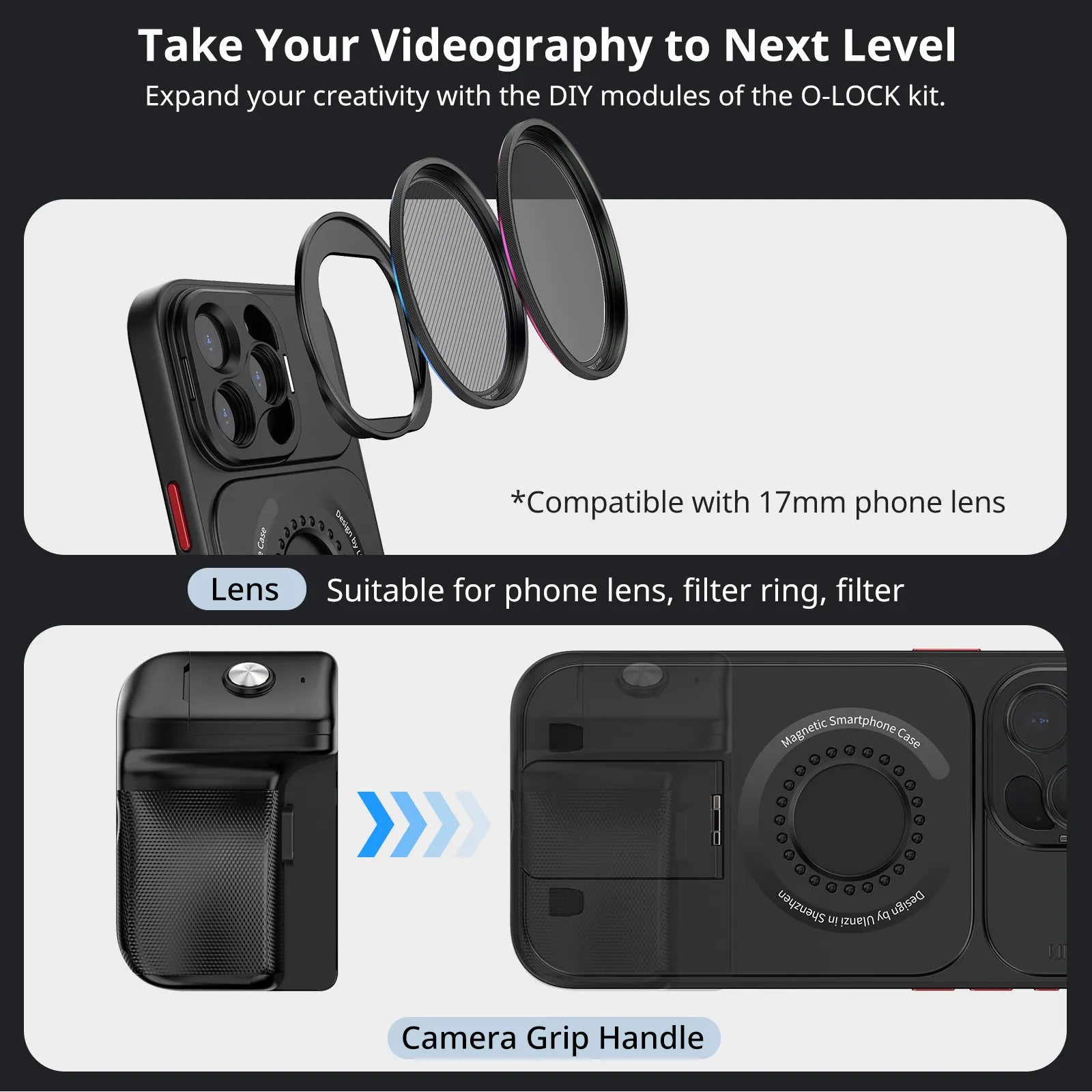 Ulanzi O-LOCK Phone Video Kit for iPhone 15 Pro / Pro Max