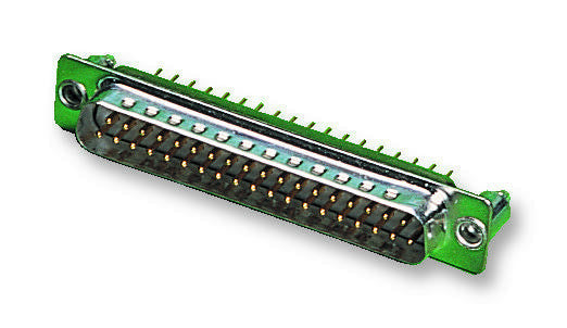 CINCH FDB-25PBL2TI2/1-LF Filtered D Sub Connector, DB, Plug, 25 Contacts, 1000 pF, Metal Body