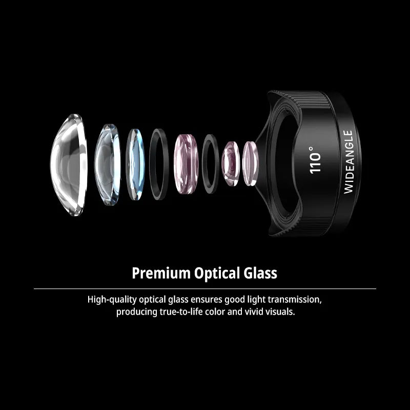 Ulanzi Phone Camera Lens 4-in-1 Phone Lens Kit for iPhone Samsung Android Smartphone