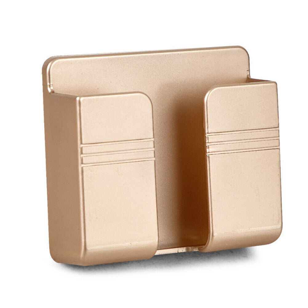 Wall Mounted Mobile Phone Holder Charging Stand Rack Shelf Self Adhesive Bracket
