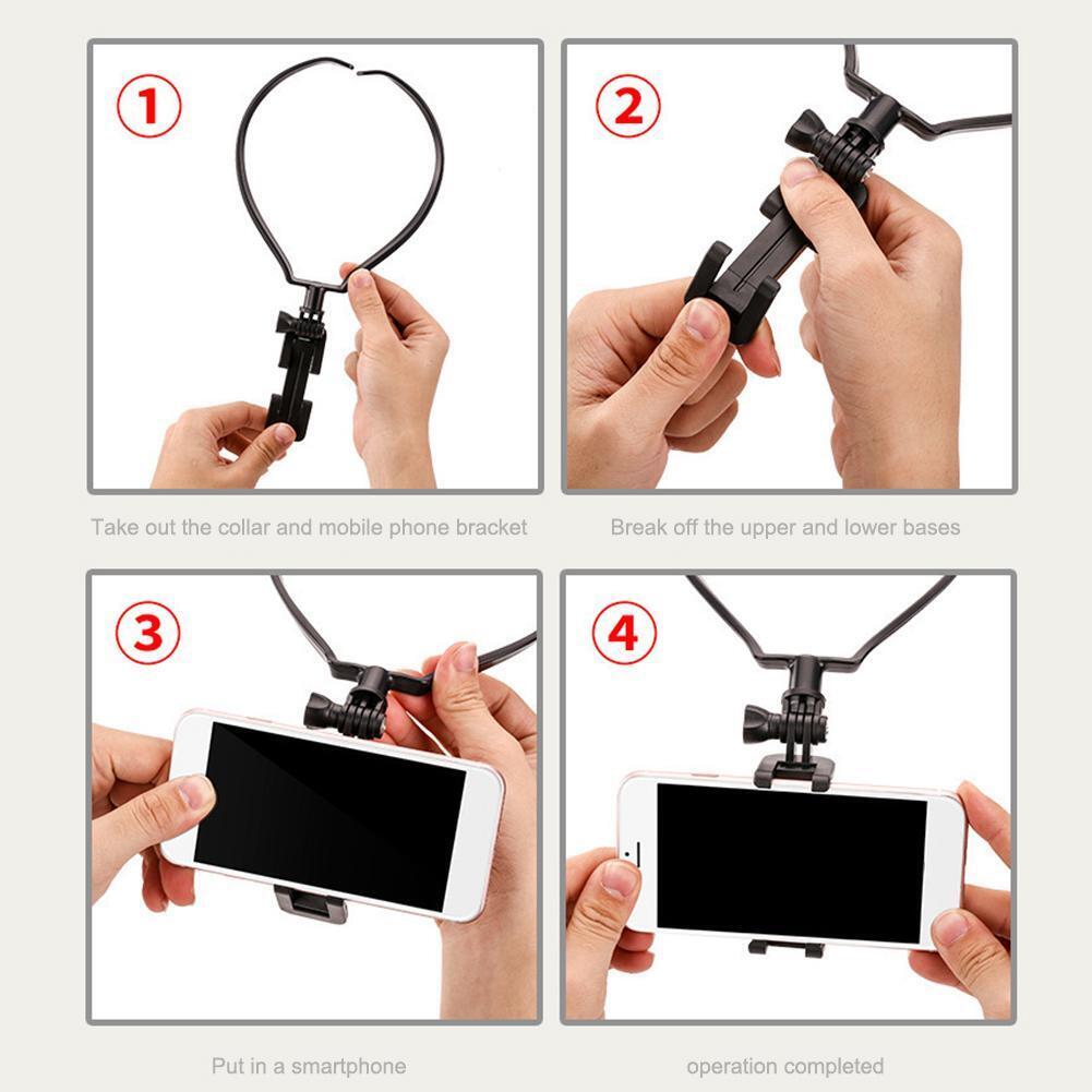 10PCS Phone Holder Collar Bracket Hands Free Hang Neck Video Selfie Stand