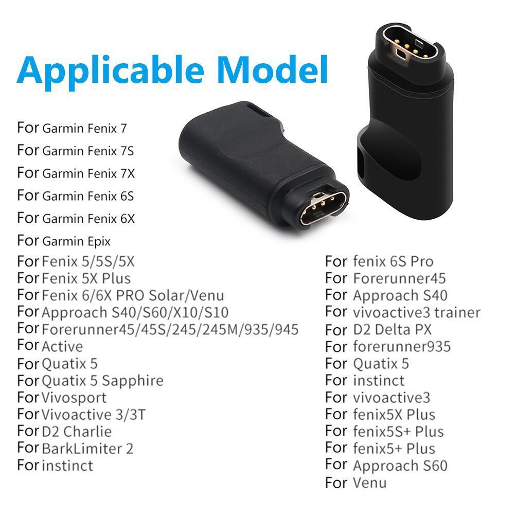 Watch Charger Adapter Converter for Garmin Fenix 7 7S 7X 6 6S 6X (Type-C)