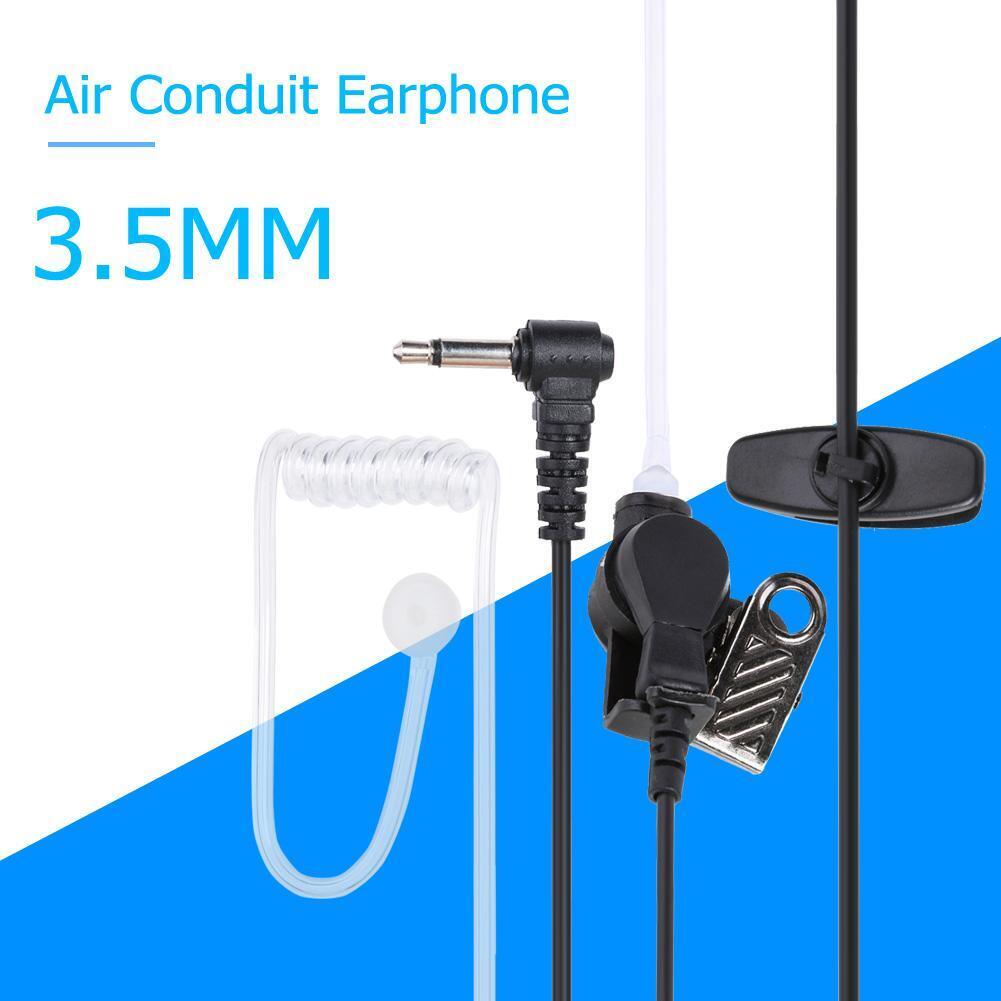 vanpower Transparent Acoustic Tube Earphone Stereo Headphones 3.5mm Mono Heads