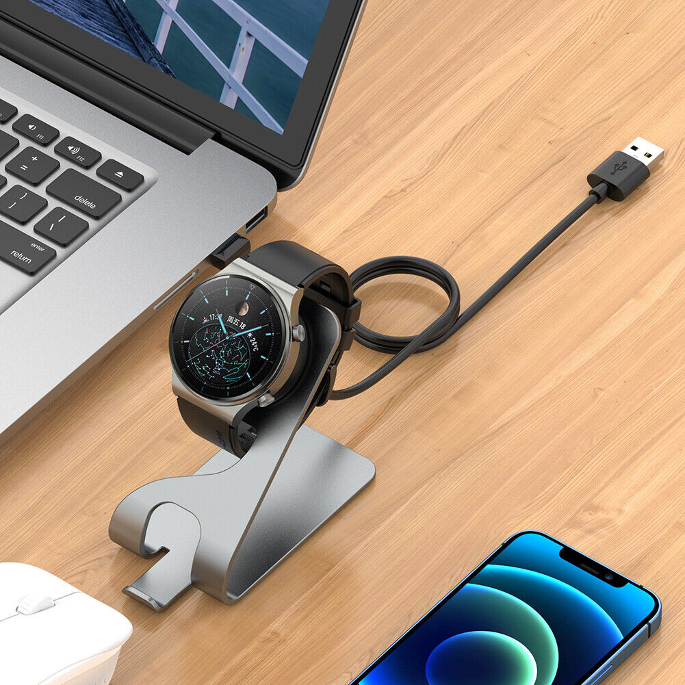 Watch Charger Dock for Huawei Watch GT 3 Smartwatch Charging Stand (Gray)