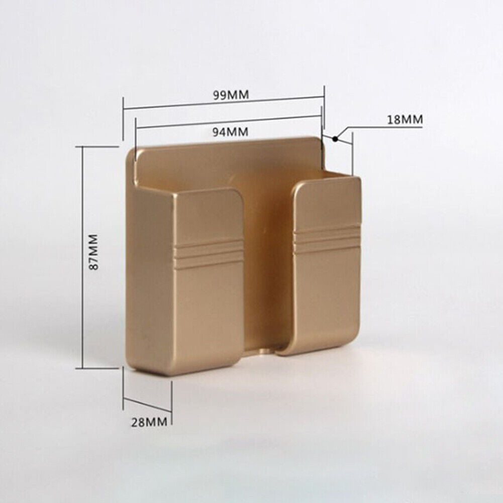 Wall Mounted Mobile Phone Holder Charging Stand Rack Shelf Self Adhesive Bracket
