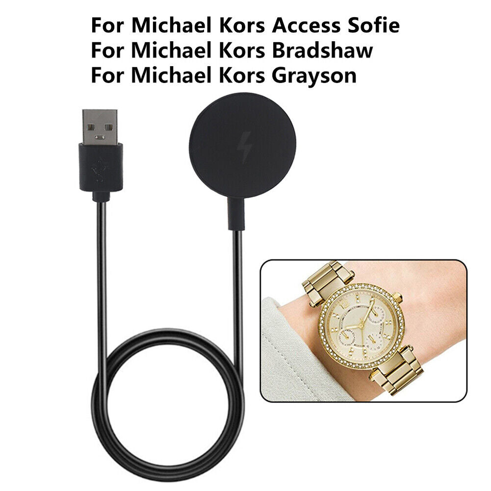 Watch Charger for Michae- Kors Access Sofie/Grayson/Bradshaw Charging Cable Dock