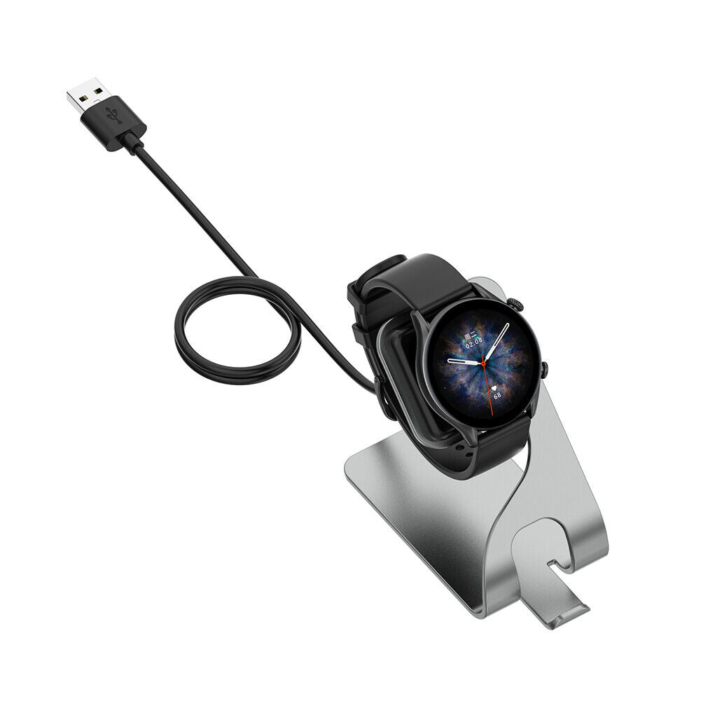 Watch Charger Dock for Amazfit GTR3 Pro/GTR3/GTS3 Charging Station (Gray) Newly