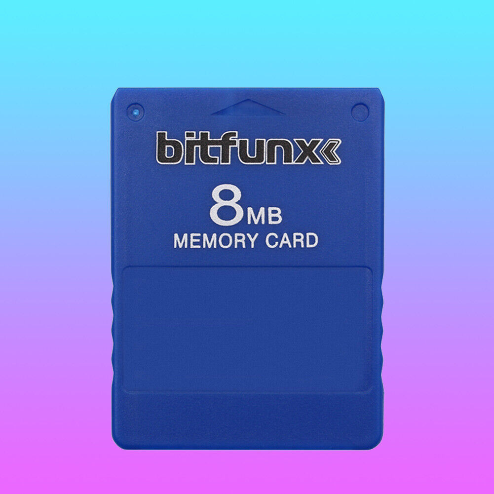 V1.966 Free McBoot 8MB Memory Cards for Sony PS2 Game Data Console (Blue) Newly