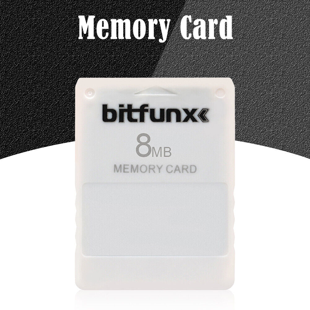 V1.966 Free McBoot 8MB Memory Cards for Sony PS2 Game Data Console (White) Newly