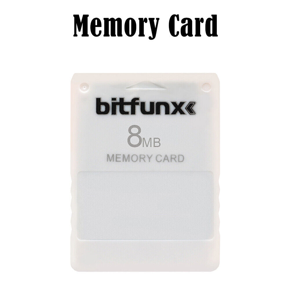 V1.966 Free McBoot 8MB Memory Cards for Sony PS2 Game Data Console (White) Newly