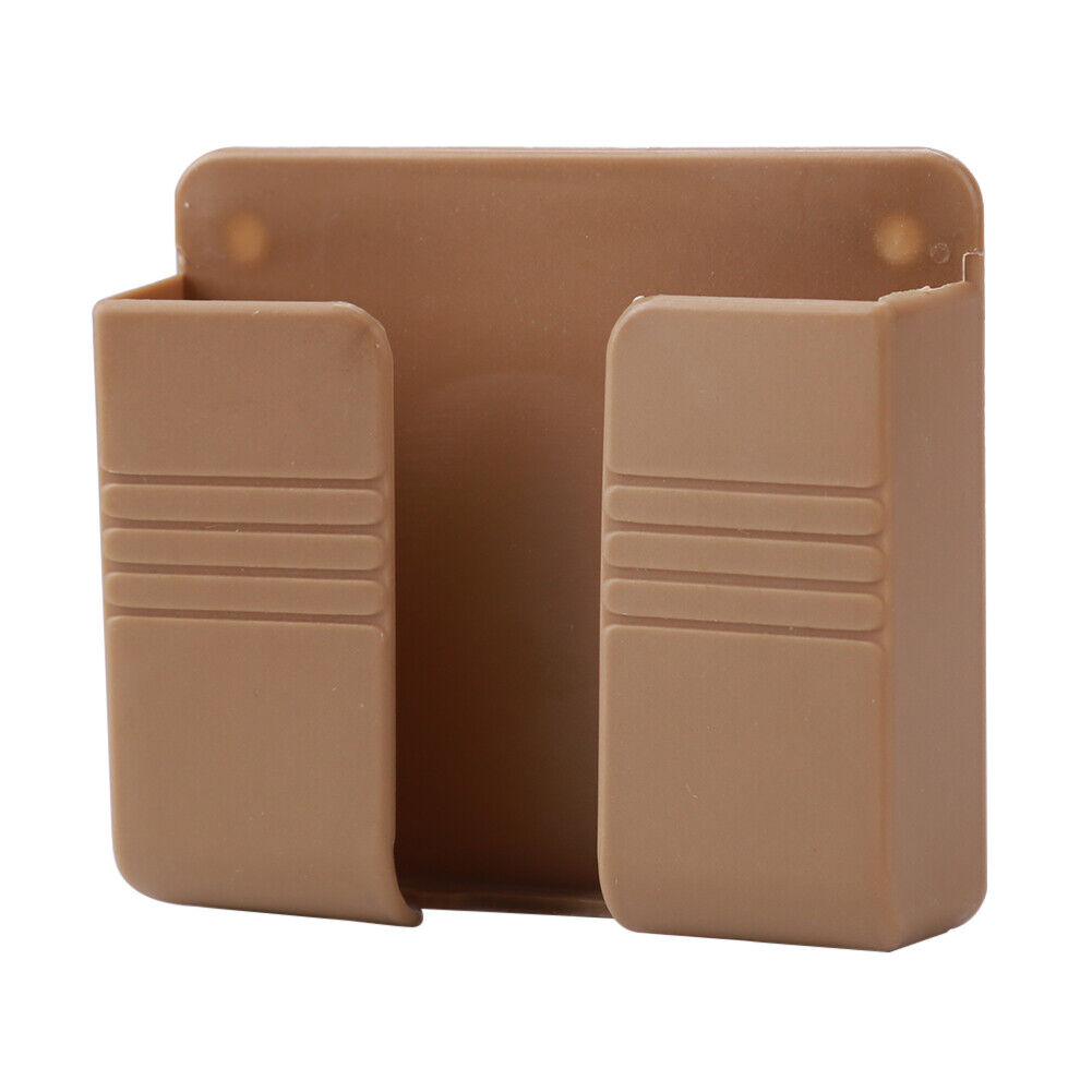 Wall Mounted Phone Charging Organizer Storage Box Stand Rack (Light Yellow)