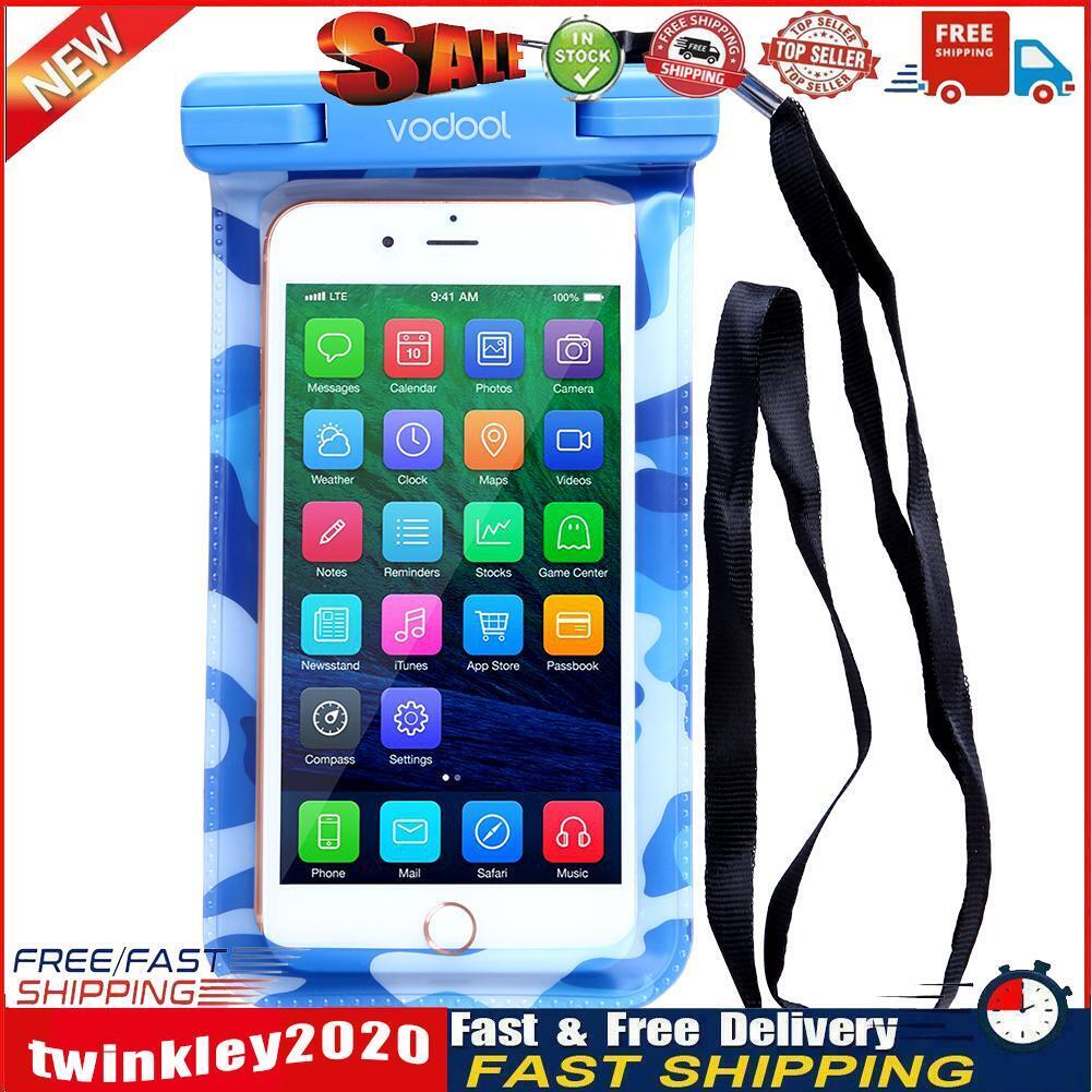 VODOOL Universal Waterproof Bags Protective Cover for 4.0-5.8in Phone Blue Newly