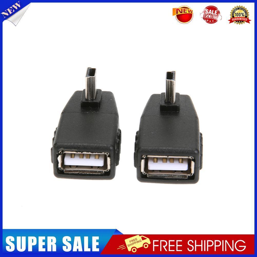 Vehicle Mini USB Male to Female T Type Adapter Mini USB 5Pin Audio Adapter