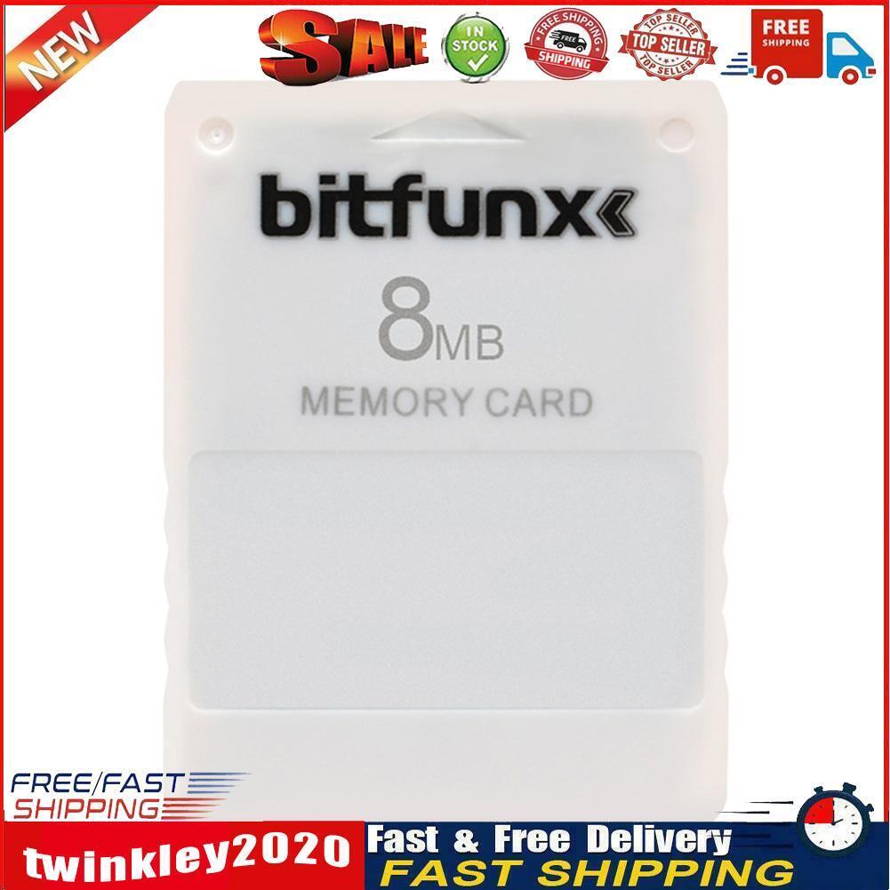 V1.966 Free McBoot 8MB Memory Cards for Sony PS2 Game Data Console (White) Newly