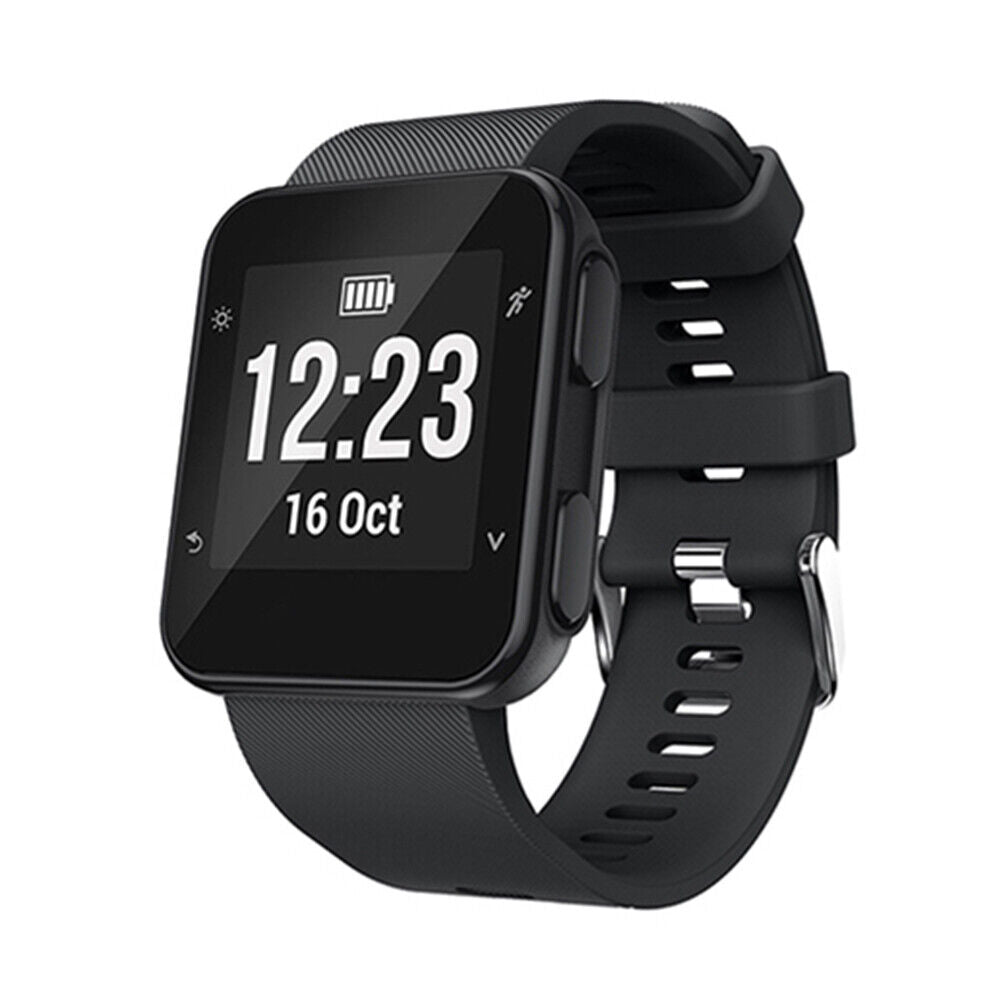 Watch Cover for Garmin Forerunner 35/30 Soft Bumper Frame (Clear Black) Newly