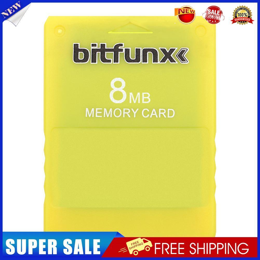 V1.966 Free McBoot 8MB Memory Cards for Sony PS2 Game Data Console (Yellow)
