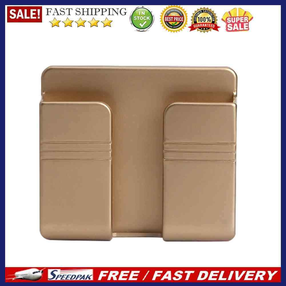 Wall Mounted Mobile Phone Holder Charging Stand Rack Shelf Self Adhesive Bracket