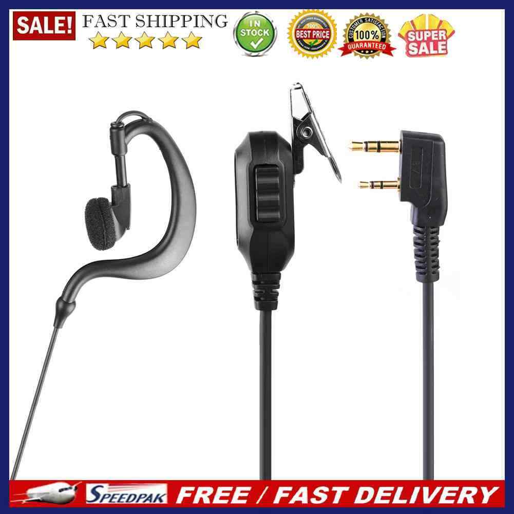 Walkie Talkie Earpiece G Type Earhook for Baofeng UV-5R Kenwood Two Way Radio