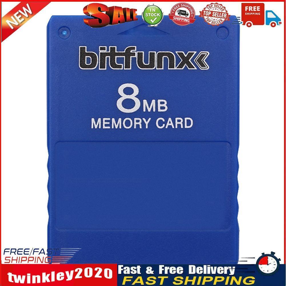 V1.966 Free McBoot 8MB Memory Cards for Sony PS2 Game Data Console (Blue) Newly