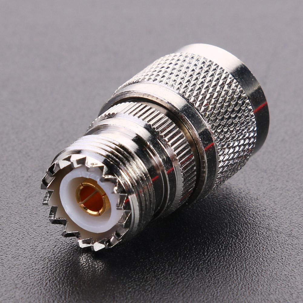 Walkie-Talkie Cable Connector L16 Male Plug to UHF SL-16 PL259 Female RF Adapter