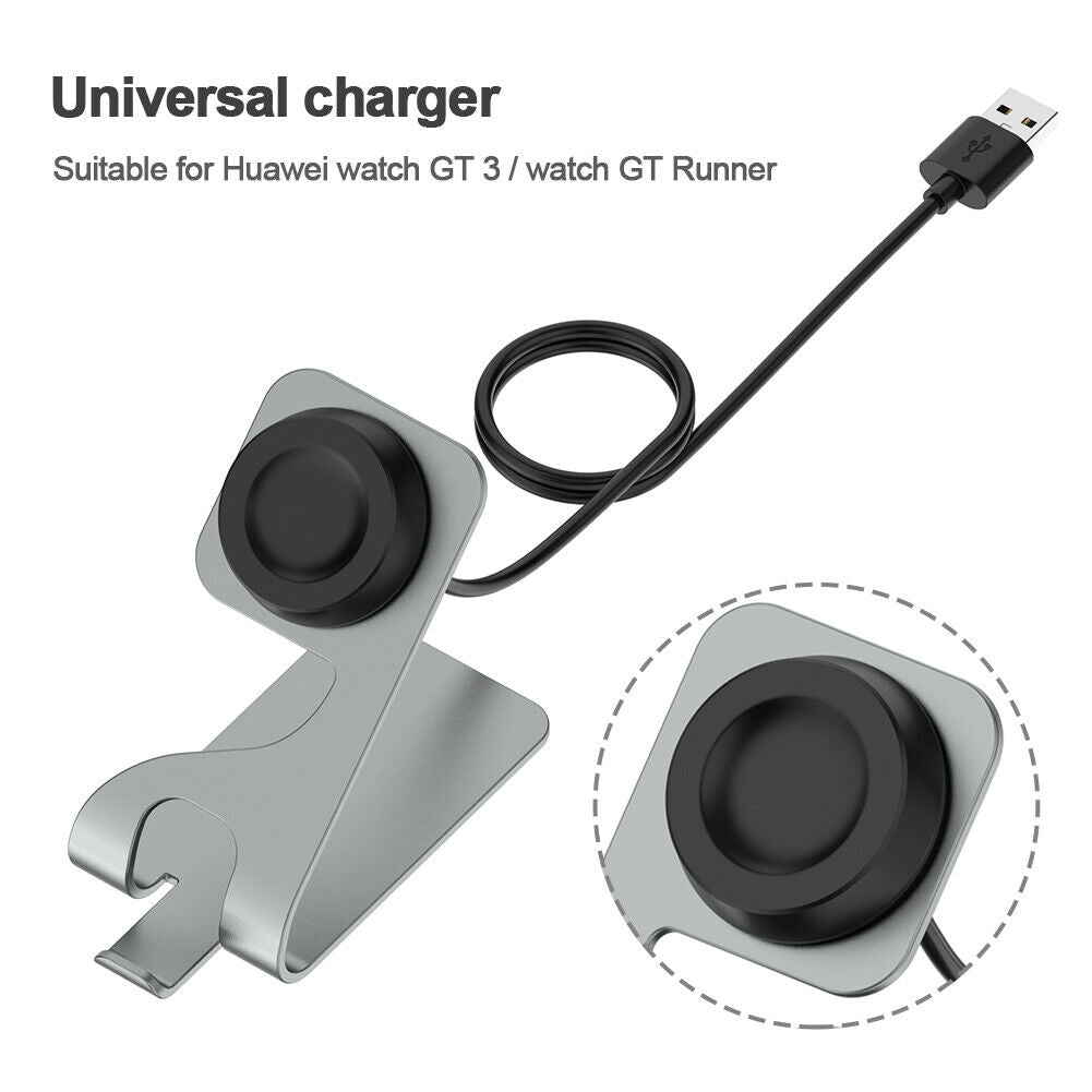 Watch Charger Dock for Huawei Watch GT 3 Smartwatch Charging Stand (Gray)