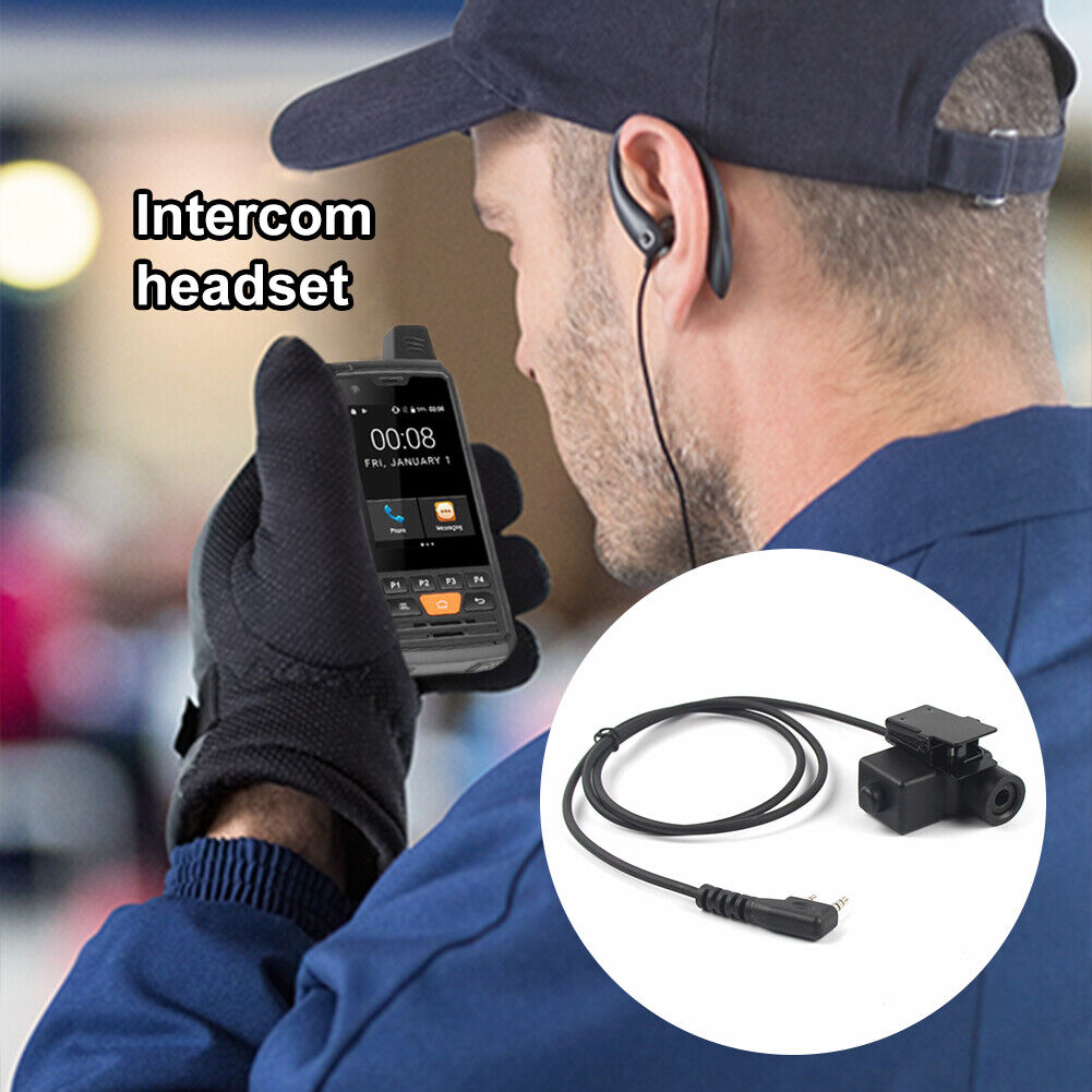 Walkie Talkie Headset Telescopic Headphone Portable for Baofeng Kenwood HYT TYT