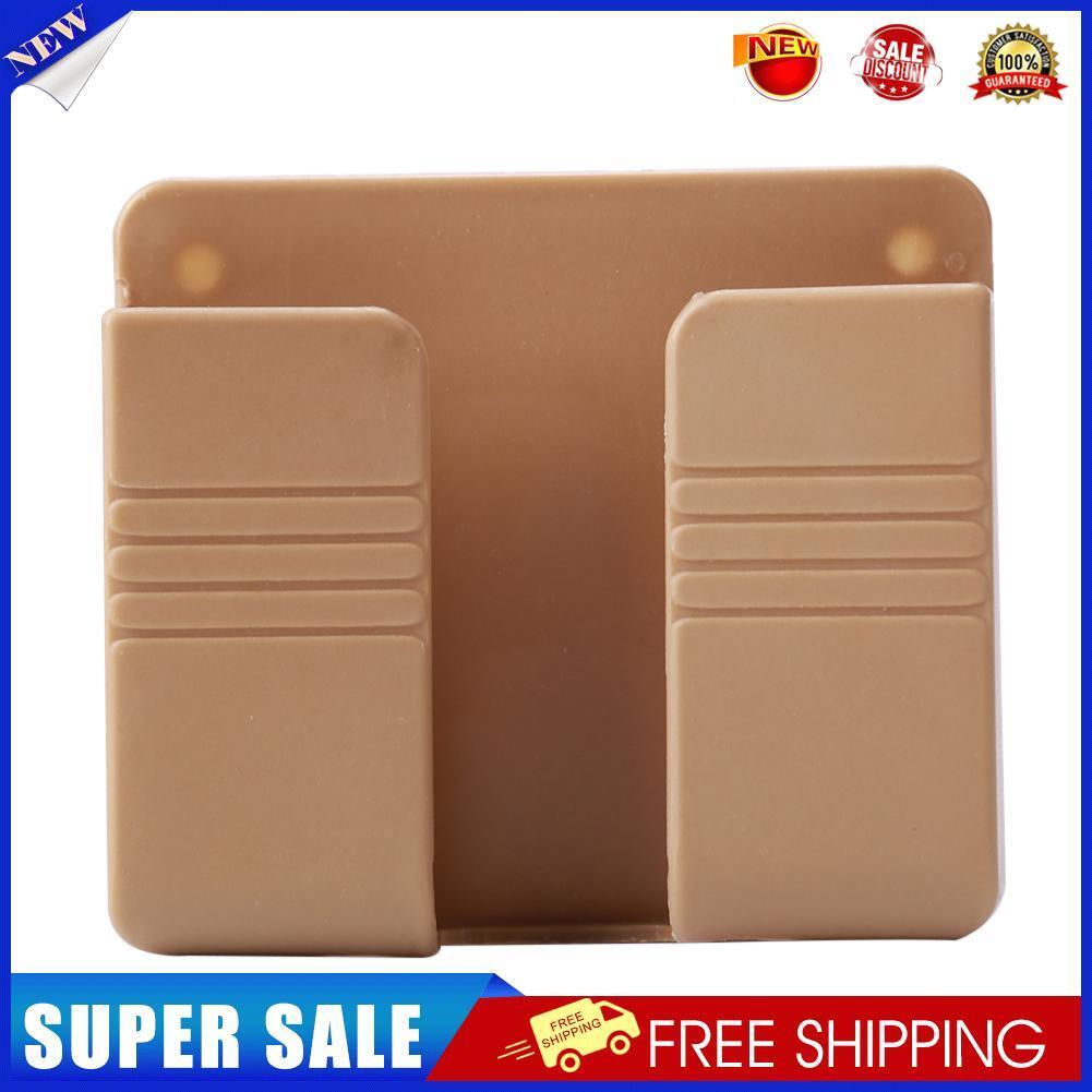 Wall Mounted Phone Charging Organizer Storage Box Stand Rack (Light Yellow)
