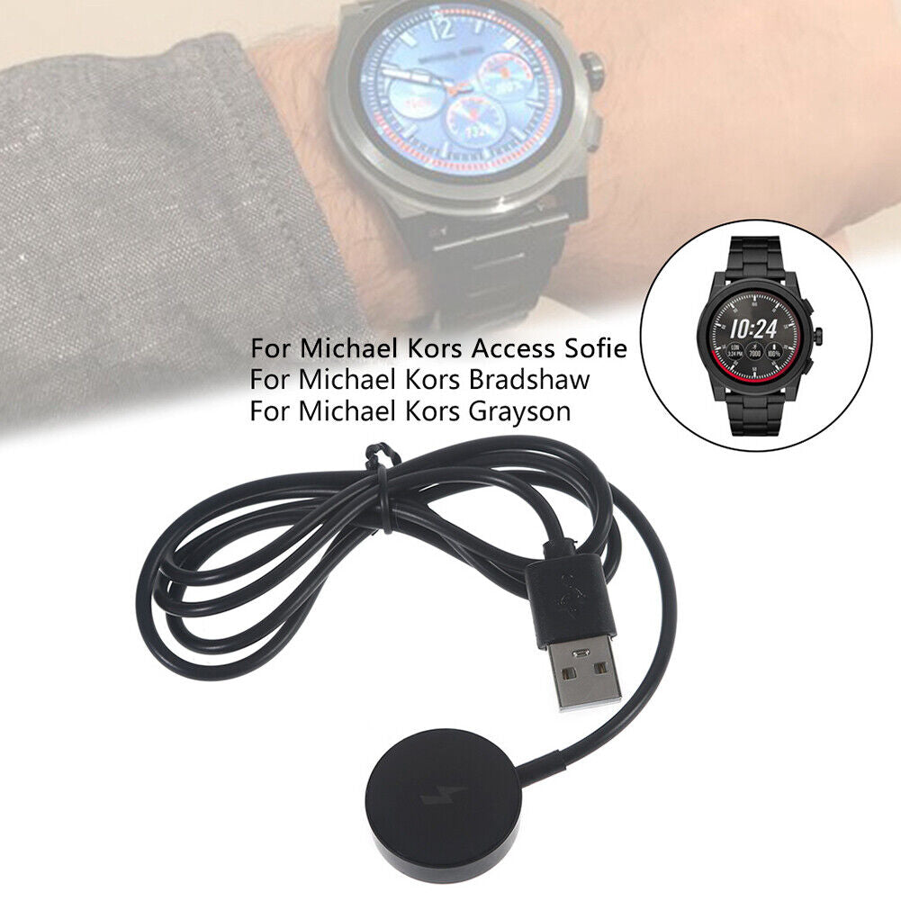 Watch Charger for Michae- Kors Access Sofie/Grayson/Bradshaw Charging Cable Dock
