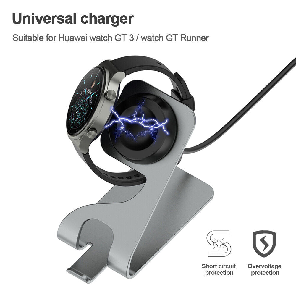 Watch Charger Dock for Huawei Watch GT 3 Smartwatch Charging Stand (Gray)