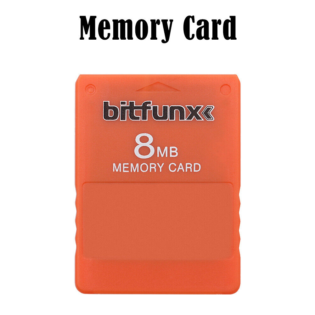 V1.966 Free McBoot 8MB Memory Cards for Sony PS2 Game Data Console (Orange)