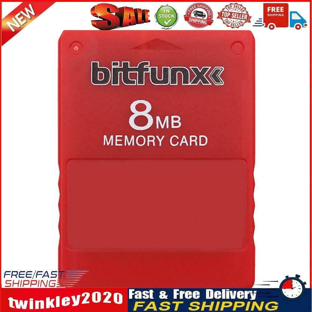 V1.966 Free McBoot 8MB Memory Cards for Sony PS2 Game Data Console (Red) Newly