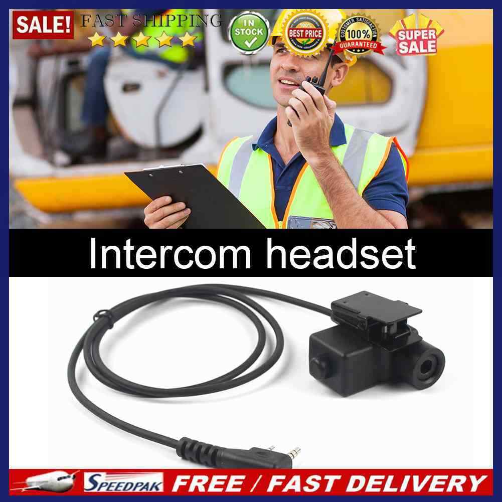 Walkie Talkie Headset Telescopic Headphone Portable for Baofeng Kenwood HYT TYT