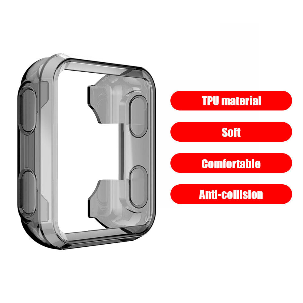Watch Cover for Garmin Forerunner 35/30 Soft Bumper Frame (Clear Black) Newly
