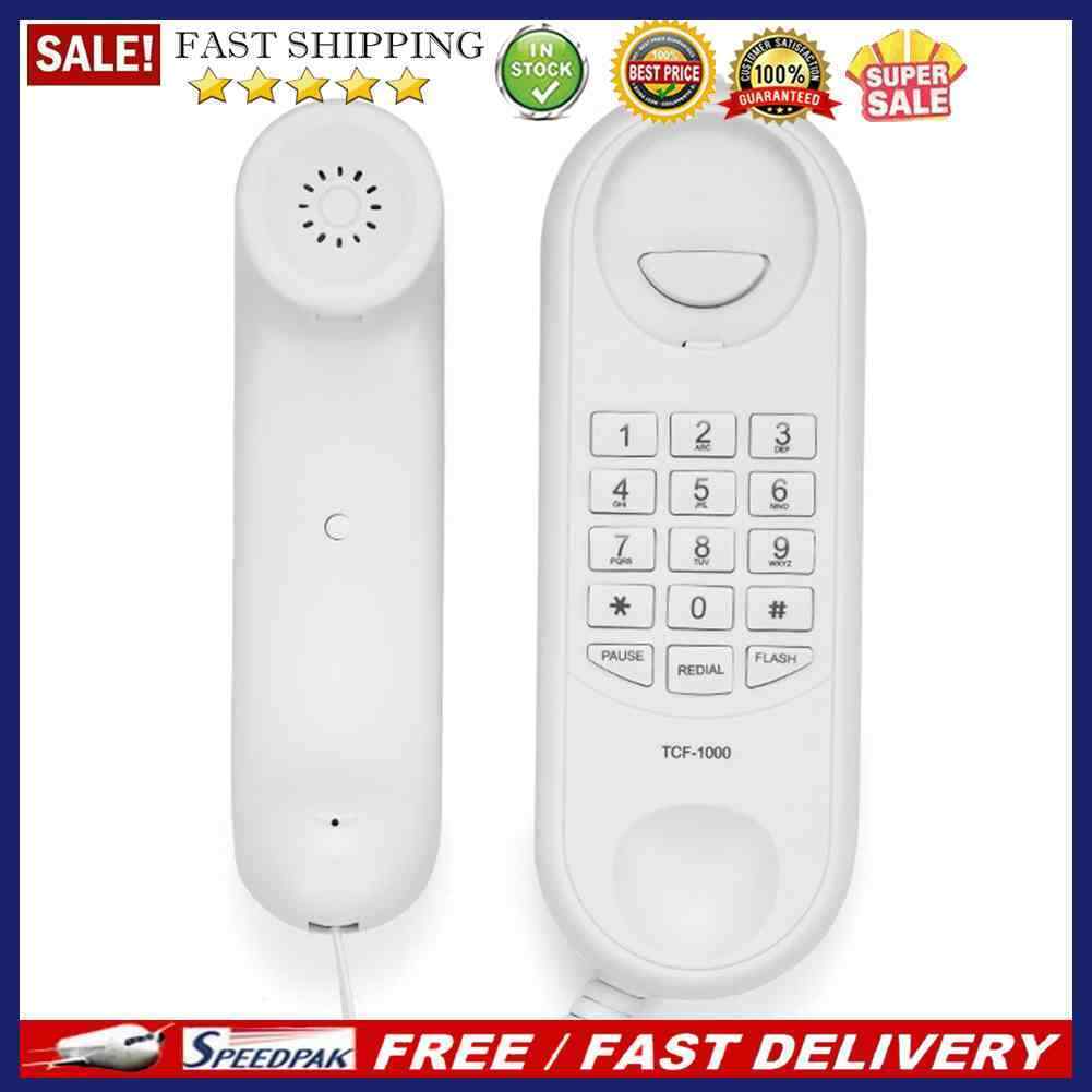 Wall Mountable Landline Telephone Adjustable Ringtone Volume for Home Offic