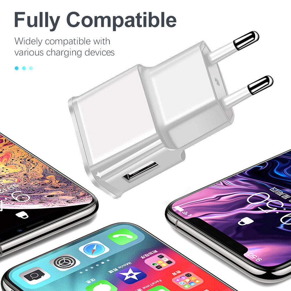 Wall Fast Charging Head for Mobile Phone EU Plug Portable Charger Adapter Travel