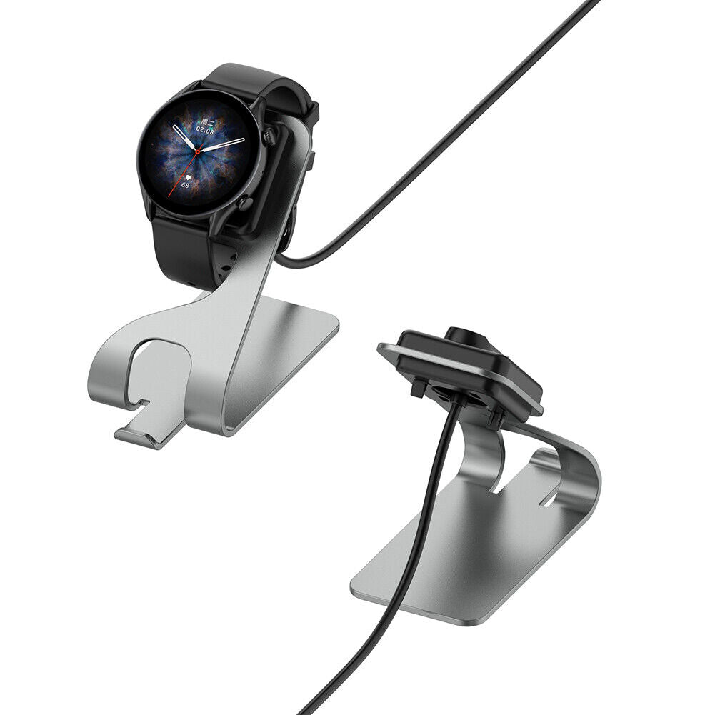 Watch Charger Dock for Amazfit GTR3 Pro/GTR3/GTS3 Charging Station (Gray) Newly