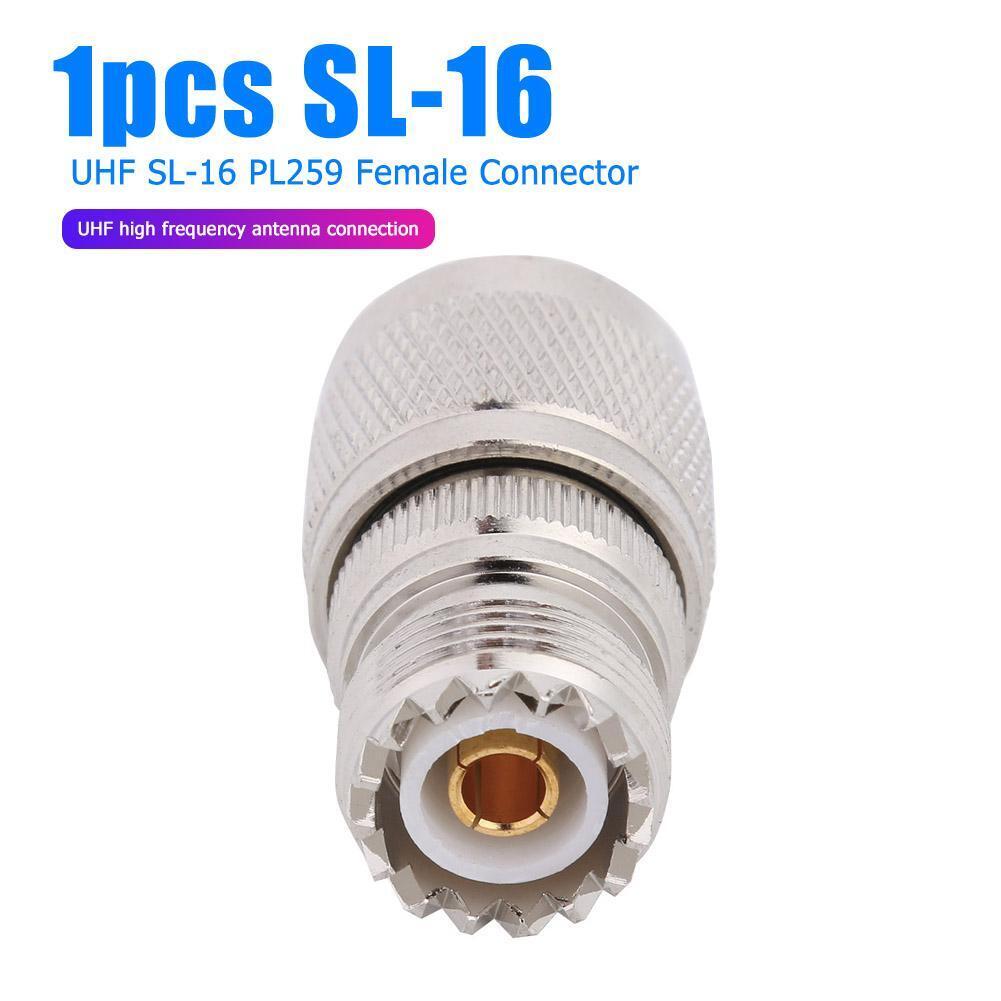 Walkie-Talkie N Type L16 Male Plug to UHF SL-16 PL259 Female Connector Converter